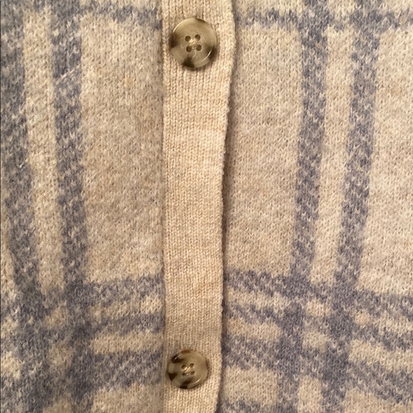 Women’s Plaid Jessica Simpson Button-Up Sweater Jacket - Large - Picture 4 of 7